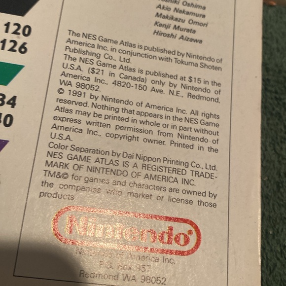 Vintage 1991 Nintendo NES Game Atlas Player’s Guide in used but good condition - Picture 3 of 5
